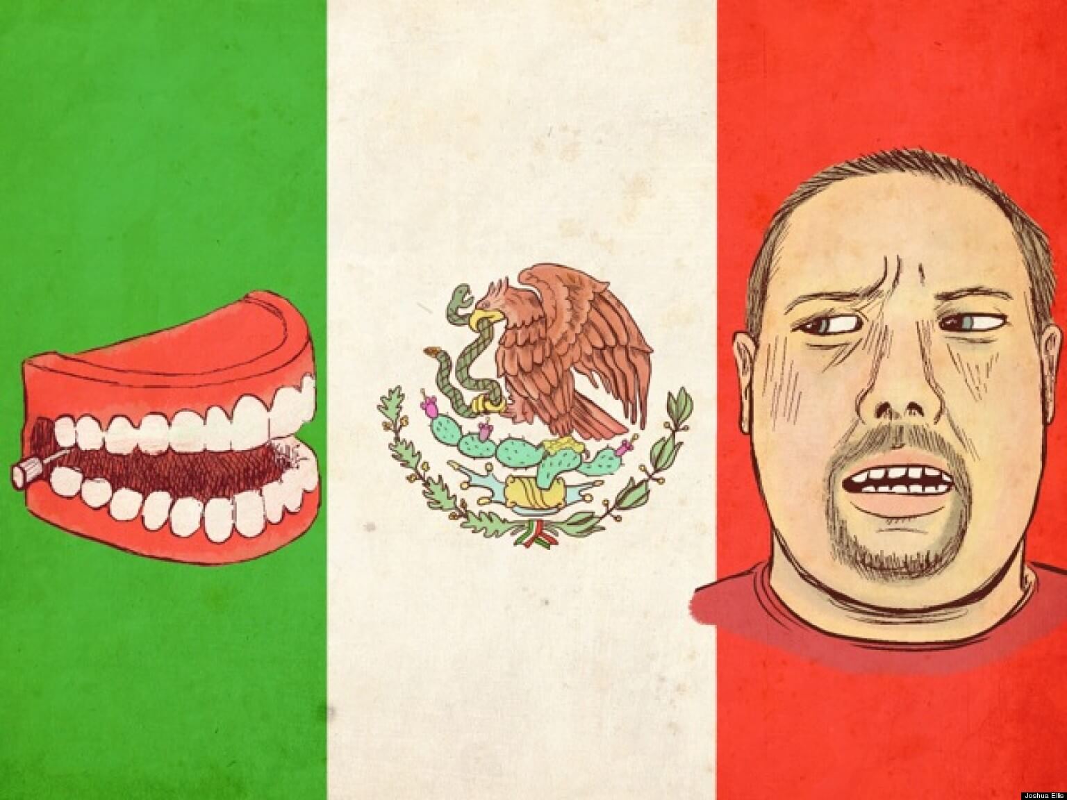 Mexico flag cartoon