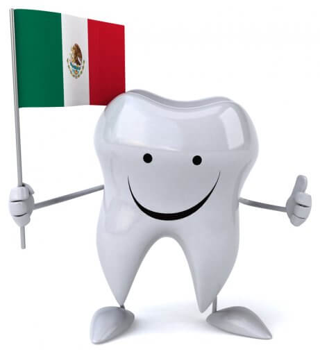 tooth graphic holding mexican flag